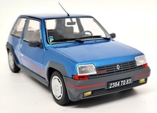 Solido 1/18 Renault 5 GT Turbo Phase 1 Metallic Blue '85 Diecast Scale model car