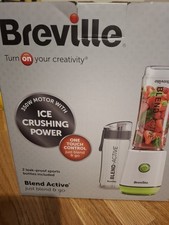 Breville Blend Active Personal Blender & Smoothie Maker  350W 2 Bottles. NEW 