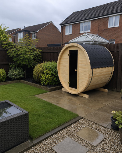 Luxury outdoor barrel - barrel, sauna