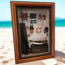 Vintage Nautical Shadow Box