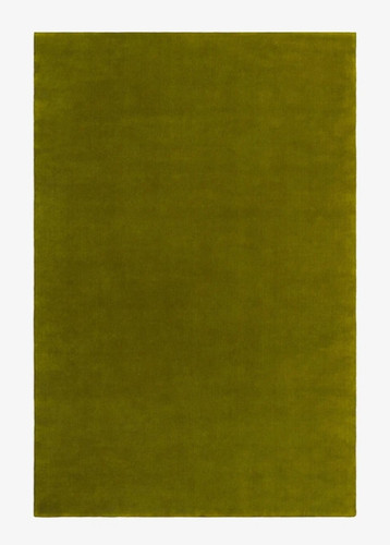 Hand tufted olive green - hand, solid