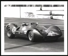 Photograph Car Ford Lotus 30, Race Car Start Number 15 Piloted by Jim Clark 