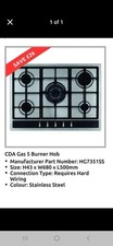 CDA HG7351SS Hob Gas 700mm 5