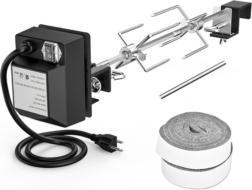 Stainless steel rotisserie kit - stainless,
