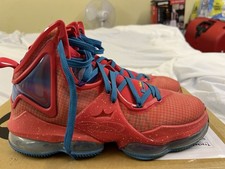 Nike LeBron 19 XIX Men's Basketball Shoes Siren Red/Laser Blue, Size UK 11