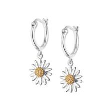 Daisy London English Daisy Drop Earrings in Silver & 18ct Gold Plate - E2007