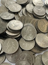 25 x Large Size Old 10p