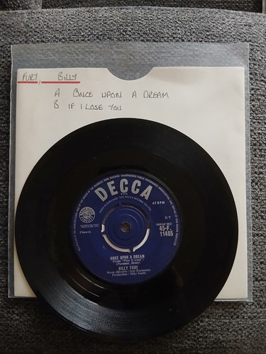 Billy fury once - once, a