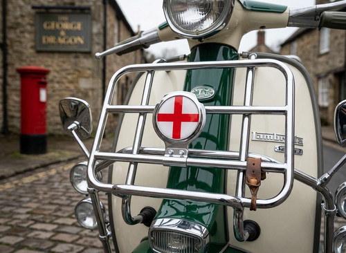 Scooter bar badge st george - badge,
