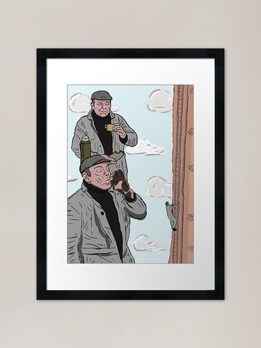 Fred dibnah trio framed - fred,