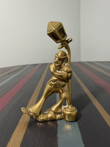 Vintage miniature brass drunk - vintage,