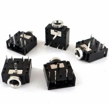 3.5mm Stereo Jack Socket x5 PCB DIY Electronics Component Music Sound PC Laptop