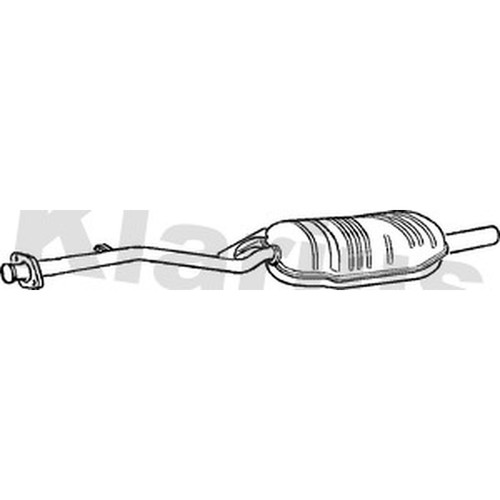 Exhaust rear back box for - rear, bmw