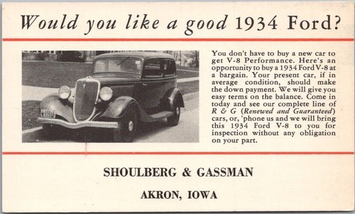 1934 ford automobile - ford,