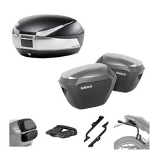 SHAD Case Kit SH48T and SH23A 3P Suitcases for Kawasaki 1000 KLZ VERSYS 2019-202