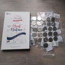 2018 UK Alphabet A-Z 10p Brilliant Uncirculated Royal Mint Full Set With Album 