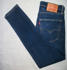 LEVI STRAUSS LEVIS 512 SLIM TAPERED DENIM JEANS CHINOS Blue Trousers W 30 L 30