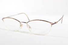 Rodenstock Eyeglasses R 4441 Women Gold Semi-Rimless Titanium Glasses Frames