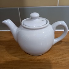 Single Cup Tea Pot White Porcelain Teapot