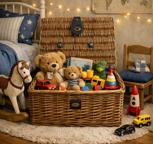 Vintage brown wicker - vintage, m&s