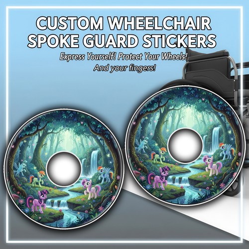 Wheelchair spoke guard sticker - wheelchair,