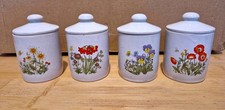 Set of 4 Vintage Floral