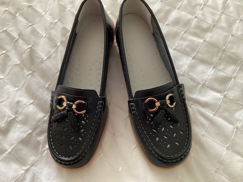 Ladies loafers black - in,