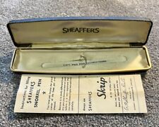 VINTAGE SHEAFFER SNORKEL FOUNTAIN PEN BOX/CASE-HOLDS 1 PEN-WITH INSTRUCTIONS