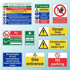 Construction/Building Site Safety Sign Starter Pack - Free Company Name