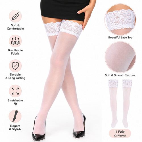 Sexy lace thigh high stockings - lace,