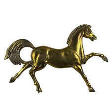  Two Vintage Large Solid Brass