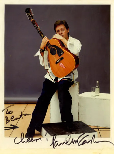 Paul mccartney signed - mccartney,