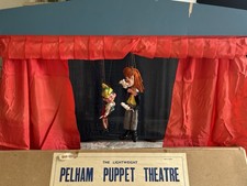1960s Pelham Puppet Theater With 2 Coco The Clown And Pinocchio Puppet