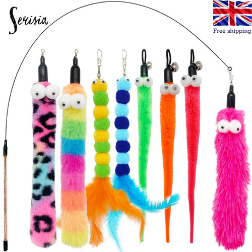 9pcs cat wand toy plush - 9pcs,