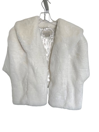 Bhldn faux fur ivory bridal - faux,