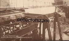 WW1  Zeebrugge Raid Damaged pier Real photo Postcard unposted