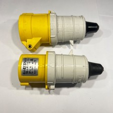 16A 110v Plug & Socket Set IP44 Bals CeeNorm Power Tool Industrial Cable Mount