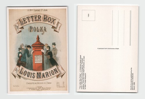 Postcard the letter box polka - box,