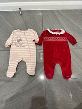 2 x Baby Girl Velour & Fleece
