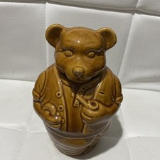 Bear Brown Glazed Honey Pot  -