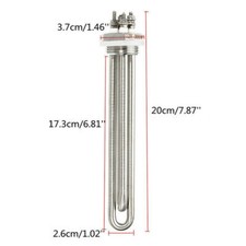 12V 300W Stainless Steel Immersion Water Heater Electric Tube Heating Element