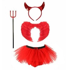 GIRLS DEVIL FANCY DRESS KIDS
