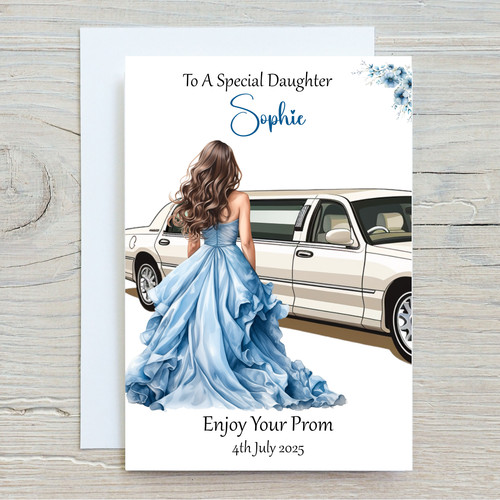 Personalised prom card - personalised, school