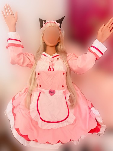 Pink lolita dress cosplay - cosplay, l