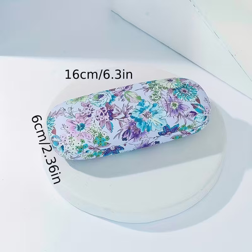 Ladies floral glasses case