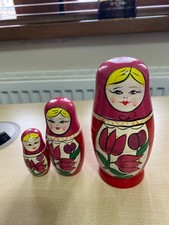 3 x Russian Classic Wooden