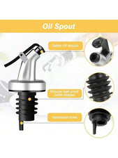 2Pcs Oil Bottle Spout Pourer