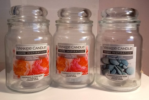 Empty glass candle jars - x,