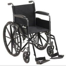 Silver Sport Self Propelled Wheelchair with 18 inch Mag Wheels