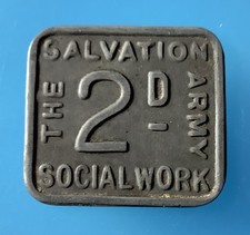 UK Token. The SALVATION ARMY  Social Work Token. 2d - 36.1mm